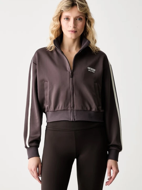 Zdjęcie produktu Guess bluza oversize damska HOSHI brązowy