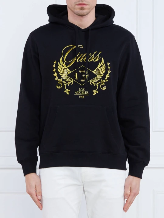 Zdjęcie produktu GUESS Bluza ROY FLEECE BLING | Regular Fit czarny