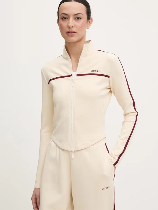 Zdjęcie produktu Guess bluza rozpinana damska JASMINE beżowy