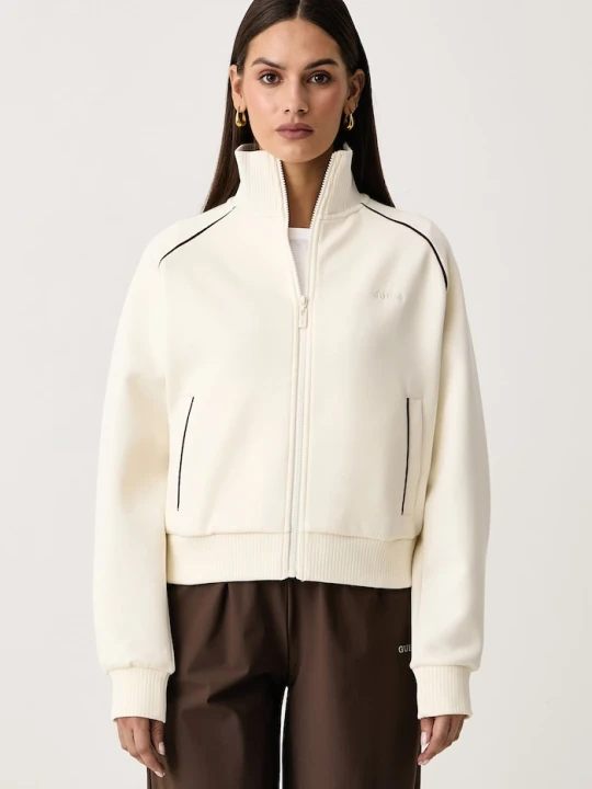 Zdjęcie produktu Guess bluza rozpinana damska SIBILLA beżowy