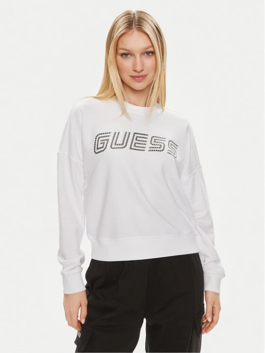 Zdjęcie produktu Guess Bluza Skylar V4GQ07 K8802 Biały Relaxed Fit