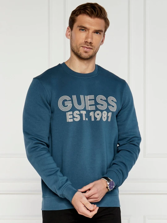 Zdjęcie produktu GUESS Bluza | Slim Fit morski