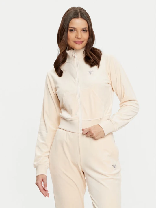 Zdjęcie produktu Guess Bluza V3BQ22 KBXI2 Écru Regular Fit Kremowy