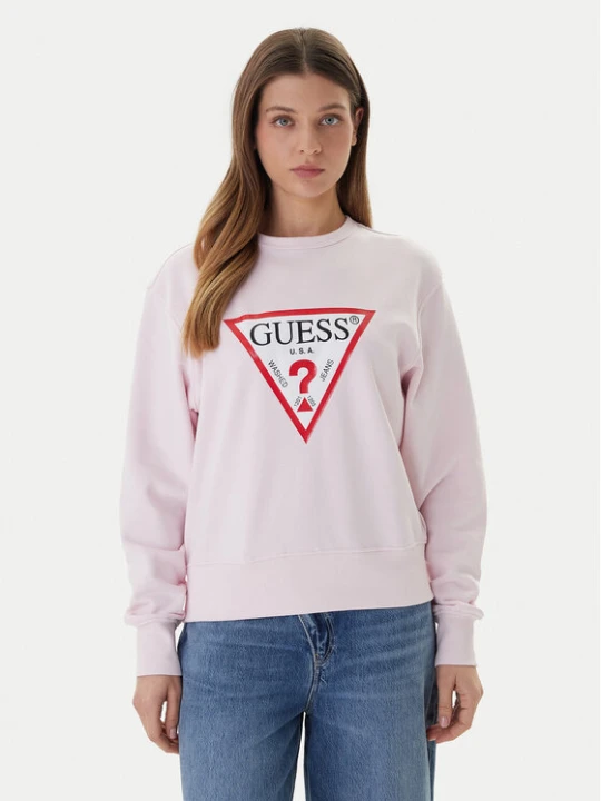 Zdjęcie produktu Guess Bluza W2YQ16 KBA11 Różowy Regular Fit