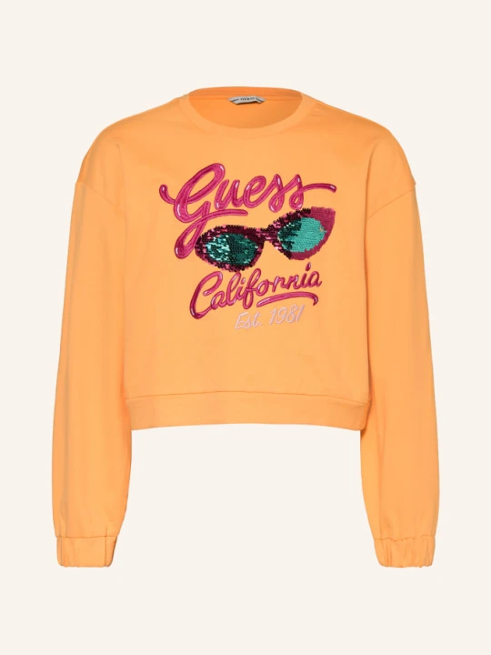 Zdjęcie produktu Guess Bluza Z Cekinami orange