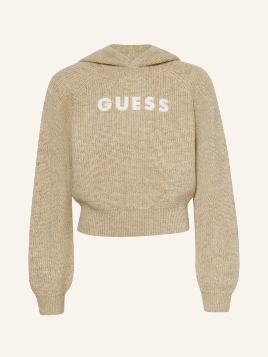 Zdjęcie produktu Guess Bluza Z Kapturem Z Dzianiny beige