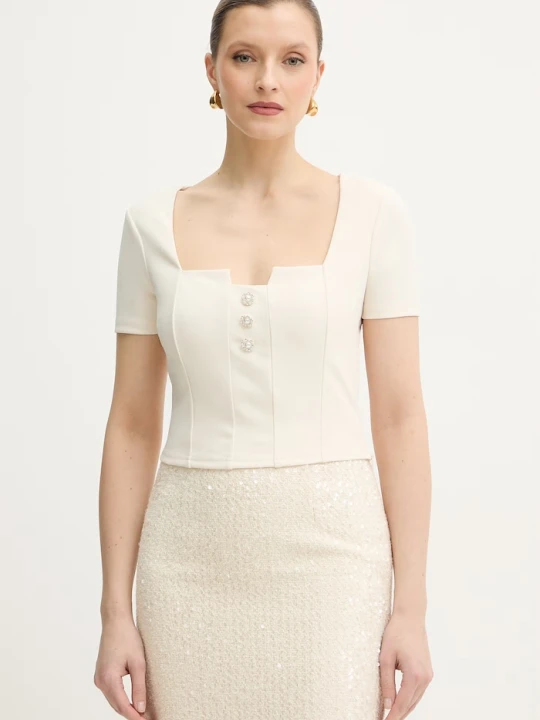 Zdjęcie produktu Guess bluzka EVELINA beżowy