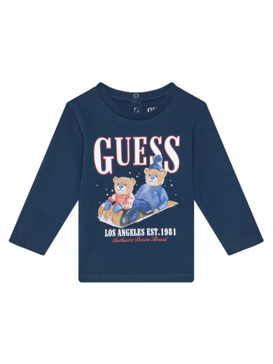 Zdjęcie produktu Guess Bluzka I5BI00I3Z14 Niebieski Regular Fit