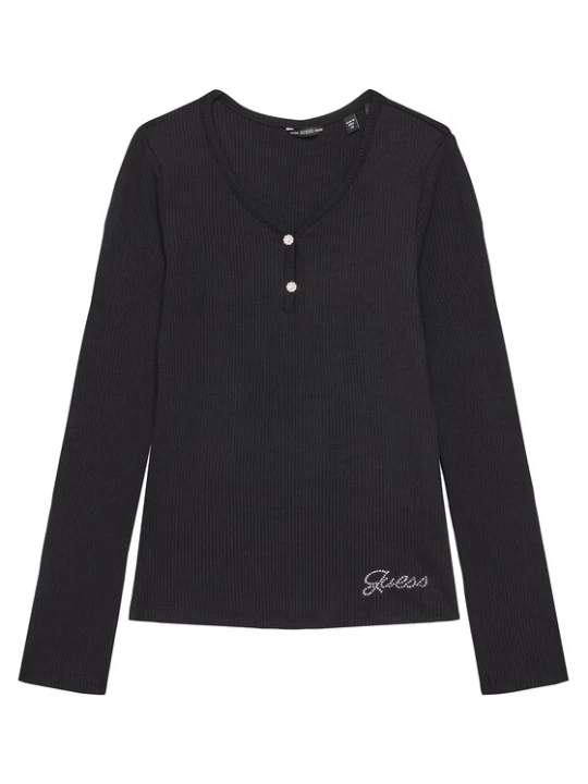 Zdjęcie produktu Guess Bluzka J5YP02 KBCO2 Czarny Regular Fit