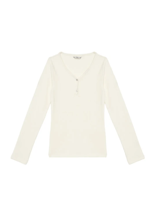 Zdjęcie produktu Guess Bluzka J5YP02 KBCO2 Écru Regular Fit Kremowy
