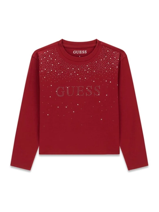 Zdjęcie produktu Guess Bluzka J6BI08 K5778 Czerwony ciemny Regular Fit
