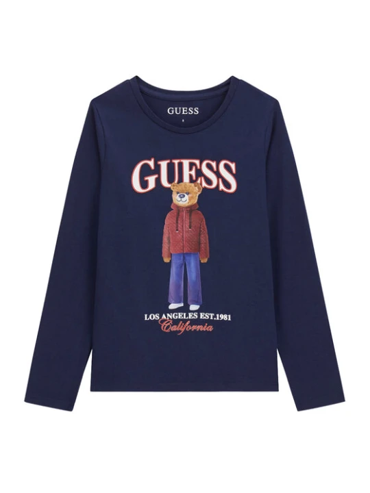 Zdjęcie produktu Guess Bluzka J6BI12 K5793 Granatowy Regular Fit
