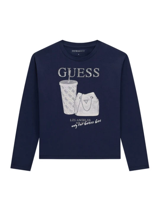 Zdjęcie produktu Guess Bluzka J6BI24 K6578 Granatowy Regular Fit