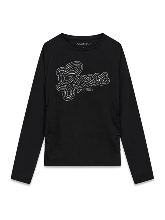 Zdjęcie produktu Guess Bluzka J6YI10 K3713 Czarny Slim Fit