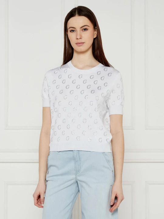 Zdjęcie produktu GUESS Bluzka JASMINE | Regular Fit biały