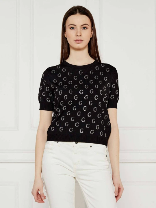 Zdjęcie produktu GUESS Bluzka JASMINE | Regular Fit czarny