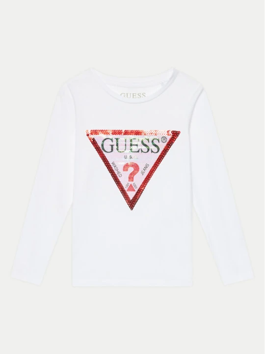 Zdjęcie produktu Guess Bluzka K4RI30 K6YW1 Biały Regular Fit