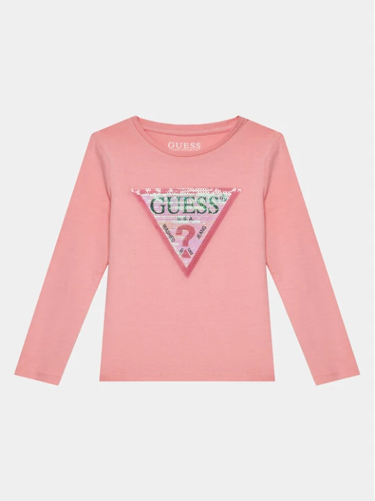 Zdjęcie produktu Guess Bluzka K4RI30 K6YW1 Różowy Regular Fit