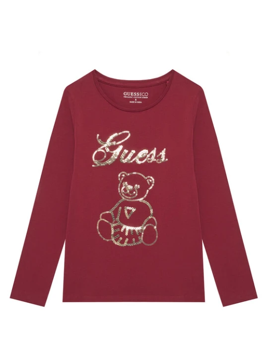 Zdjęcie produktu Guess Bluzka K5BI03 J1314 Czerwony Regular Fit
