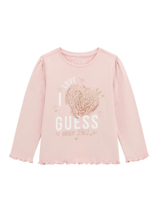 Zdjęcie produktu Guess Bluzka K5BI14 J1314 Różowy Regular Fit