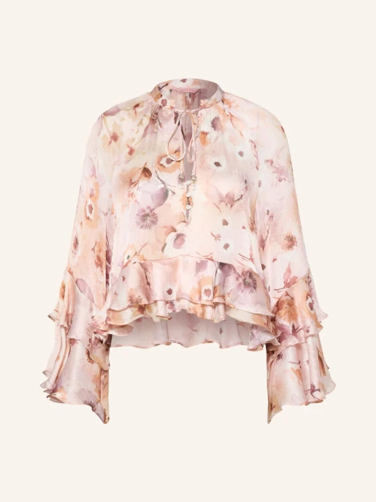 Zdjęcie produktu Guess Bluzka Koszulowa Nicole Z Falbanami rosa różowy
