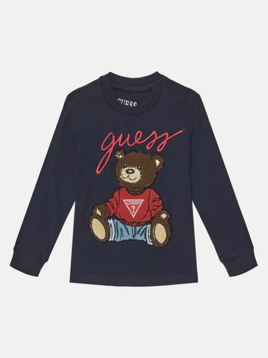 Zdjęcie produktu Guess Bluzka L5RI32 K8HM4 Granatowy Regular Fit