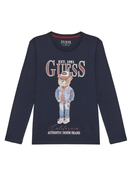Zdjęcie produktu Guess Bluzka L5YI30 K8HM4 Granatowy Regular Fit