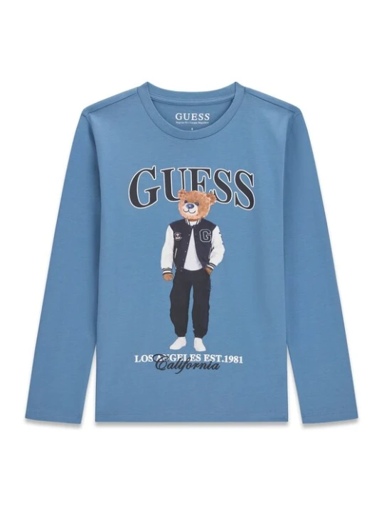 Zdjęcie produktu Guess Bluzka L6BI11 K5732 Niebieski Regular Fit