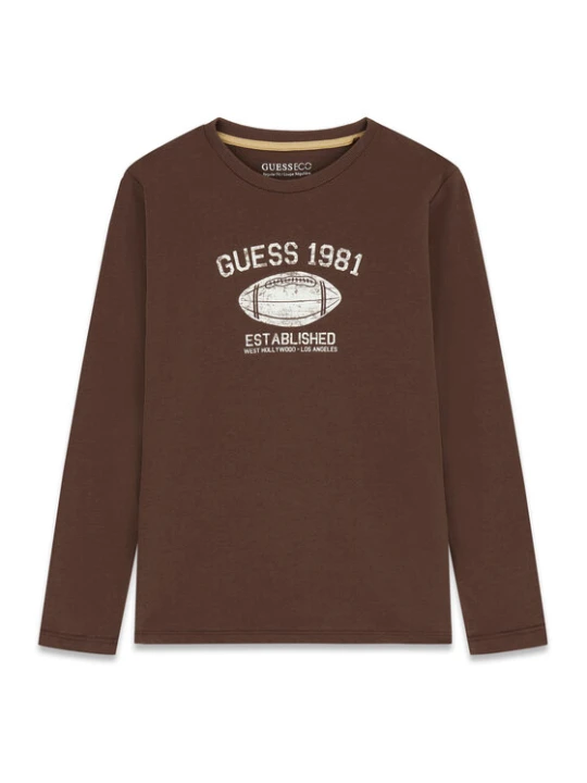 Zdjęcie produktu Guess Bluzka L6YI06 K3714 Brązowy Regular Fit