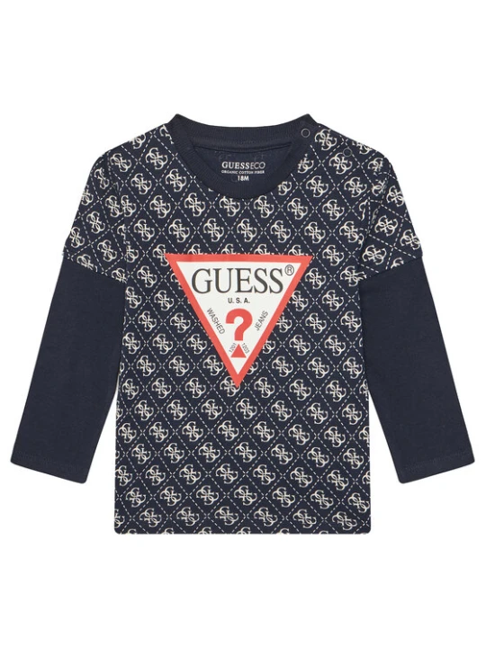 Zdjęcie produktu Guess Bluzka N5YI09 K8HM4 Granatowy Regular Fit