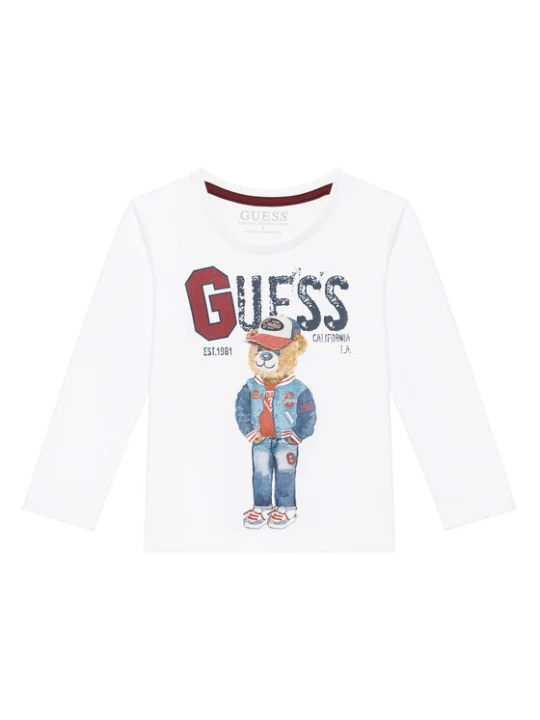 Zdjęcie produktu Guess Bluzka N5YI23 K8HM4 Biały Regular Fit