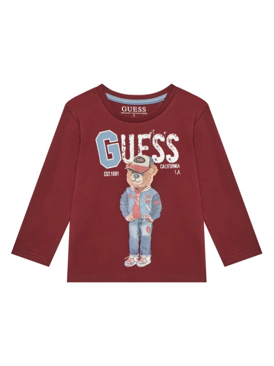 Zdjęcie produktu Guess Bluzka N5YI23 K8HM4 Bordowy Regular Fit