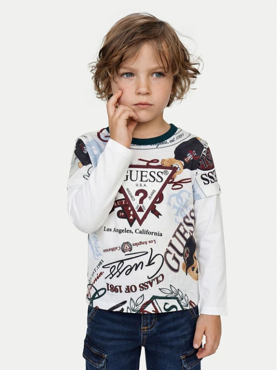 Zdjęcie produktu Guess Bluzka N6YI22 K3878 Biały Regular Fit