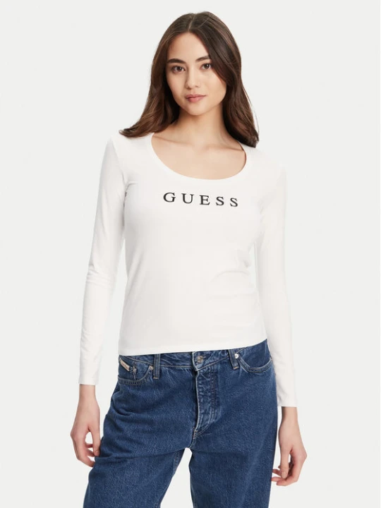 Zdjęcie produktu Guess Bluzka O5RI00 KBBU1 Biały Regular Fit