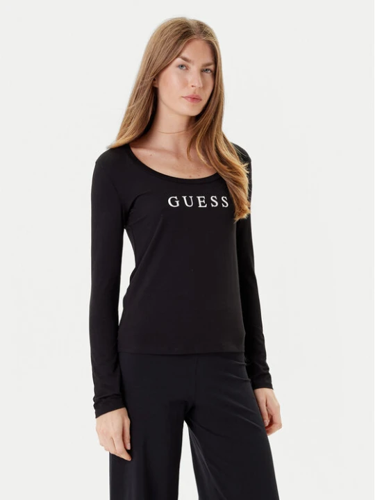 Zdjęcie produktu Guess Bluzka O5RI00 KBBU1 Czarny Regular Fit