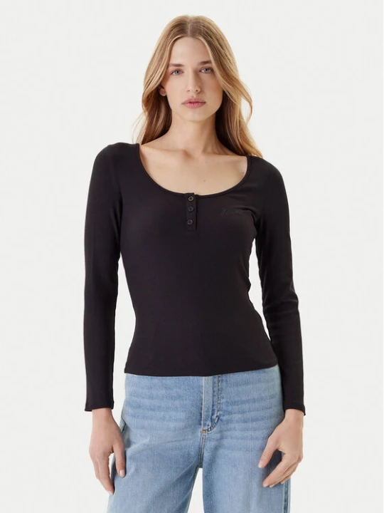 Zdjęcie produktu Guess Bluzka O5YI00 KCQ72 Czarny Regular Fit