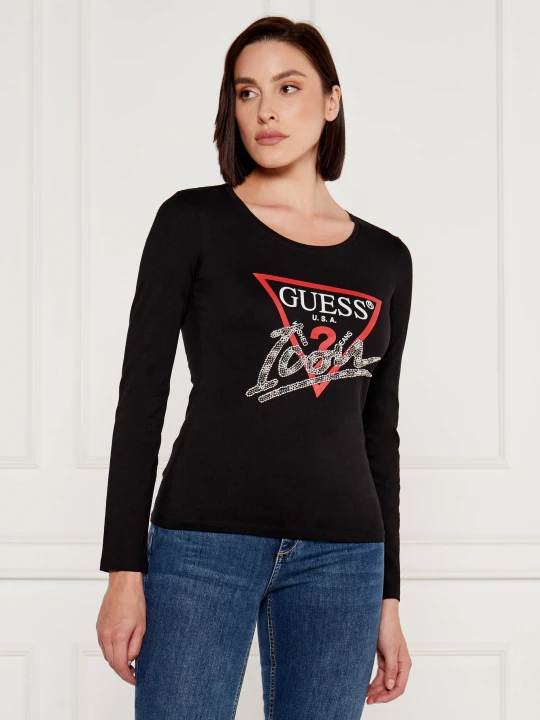 Zdjęcie produktu GUESS Bluzka | Regular Fit czarny