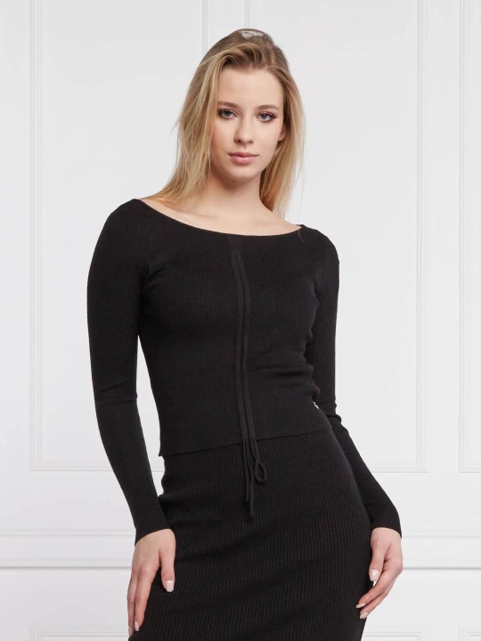Zdjęcie produktu GUESS Bluzka SHERYL | Slim Fit czarny