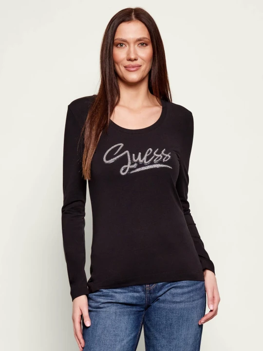 Zdjęcie produktu GUESS Bluzka | Slim Fit czarny