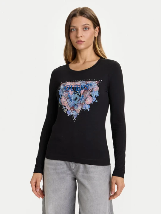 Zdjęcie produktu Guess Bluzka W5BI74 J1314 Czarny Slim Fit