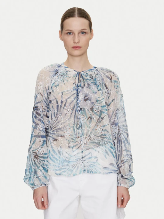 Zdjęcie produktu Guess Bluzka W5GH60 W0WA2 Niebieski Regular Fit