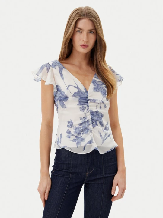 Zdjęcie produktu Guess Bluzka W5GH86 WCWF2 Biały Classic Fit