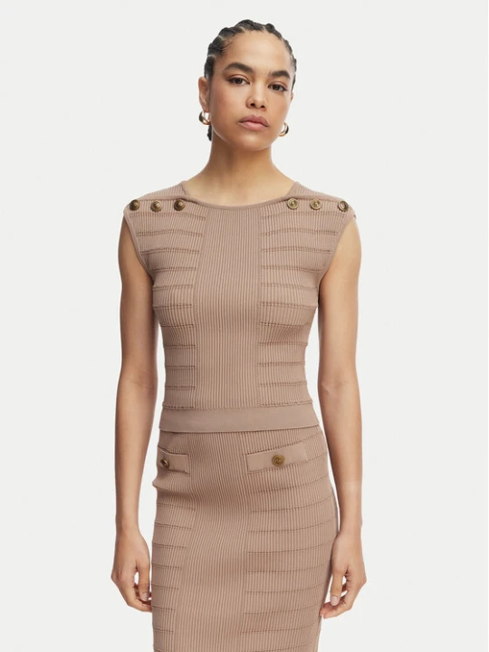 Zdjęcie produktu Guess Bluzka W5YR12 Z0130 Brązowy Regular Fit