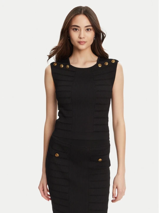 Zdjęcie produktu Guess Bluzka W5YR12 Z0130 Czarny Regular Fit