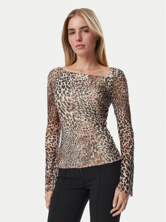 Zdjęcie produktu Guess Bluzka W6BP23 K6260 Beżowy Regular Fit