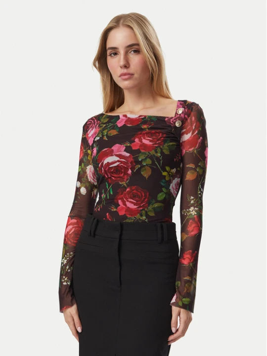 Zdjęcie produktu Guess Bluzka W6BP23 K6260 Brązowy Regular Fit