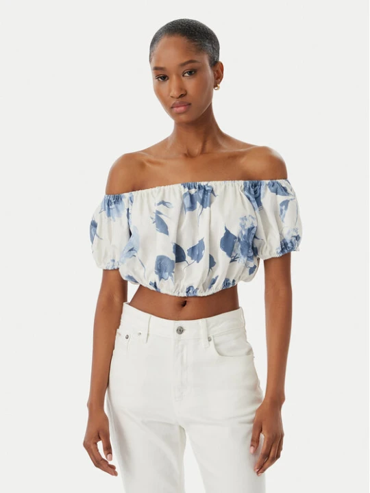 Zdjęcie produktu Guess Bluzka W6GHA1 W2447 Biały Regular Fit