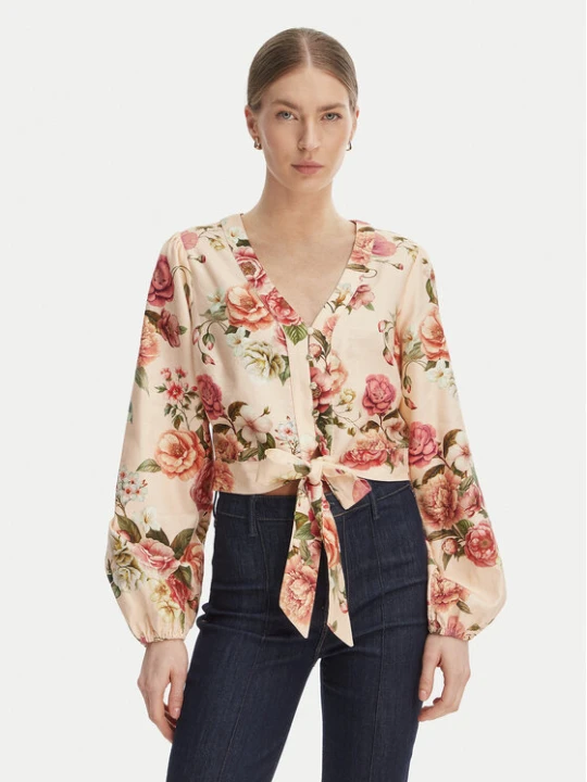 Zdjęcie produktu Guess Bluzka W6GHA4 W2565 Pomarańczowy Regular Fit
