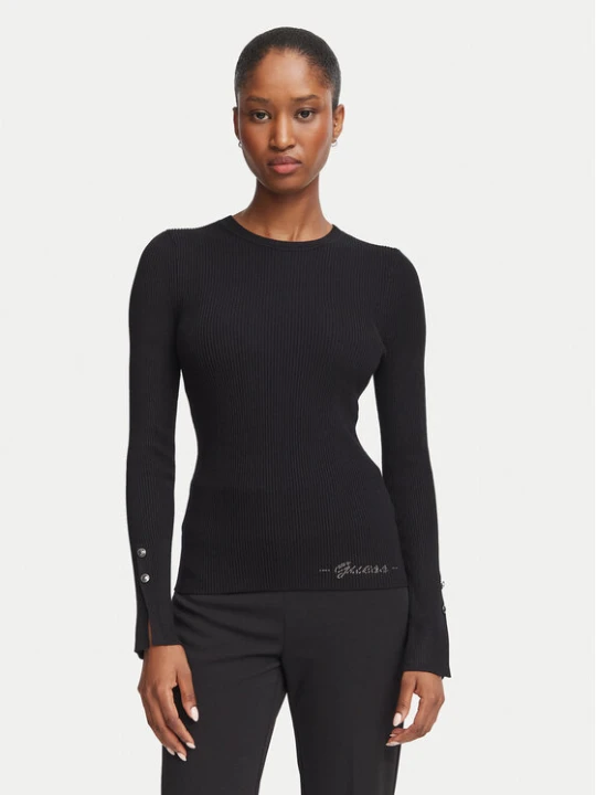 Zdjęcie produktu Guess Bluzka W6YR09 Z0948 Czarny Slim Fit
