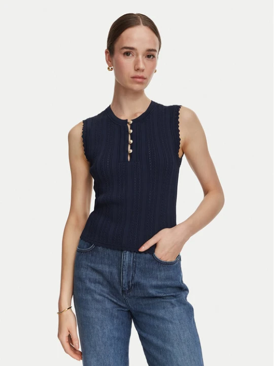 Zdjęcie produktu Guess Bluzka W6YR24 Z0970 Granatowy Regular Fit